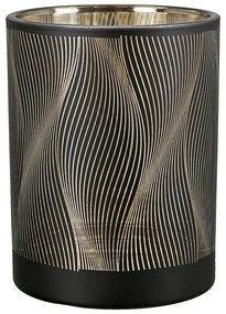 Θήκη Ρεσώ ArteLibre Γραμμές Μαύρο Γυαλί 12.5cm-05160544