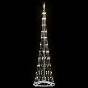 vidaXL LED Χριστουγεννιάτικο Δέντρο Θερμό λευκό 51 x 51 x 190 εκ