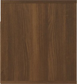 vidaXL Κομοδίνο Επιτοίχιο Καφέ Δρυς 50 x 36 x 40 εκ.