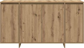 vidaXL Πλαϊνό γραφείο Artisan Oak 135 x 41 x 75 εκ Επεξεργασμένο ξύλο