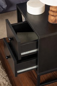 Nightstand Glimmer - Wood Black, Black Wood Black
Black