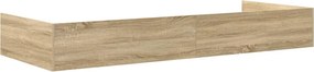 vidaXL Σκελετός Κρεβατιού Δρύς Sonoma 75 x 190 cm Επεξεργασμένο ξύλο