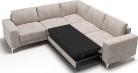 Γωνιακός καναπές Radial Max LTHR-Leuko-Αριστερή