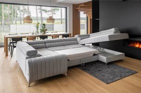 Γωνιακός καναπές Lola-Δεξιά-Γκρι