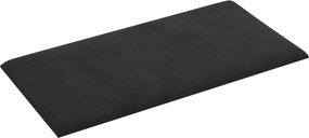 vidaXL Κεφαλάρι Τοίχου 12 pcs Μαύρο Βελούδο