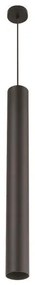 Eurolamp Φωτιστικό Κρεμαστό Κύλινδρος 1xGU10 Φ65x400mm Μαύρο 145-25503