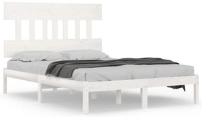 vidaXL Πλαίσιο Κρεβατιού Λευκό 120 x 200 εκ. από Μασίφ Ξύλο