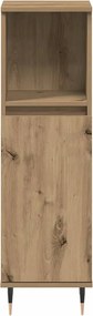 vidaXL Ντουλάπι μπάνιου Δρυς τεχνίτης 30x30x100 cm Κατασκευασμένο ξύλο
