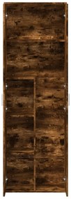 vidaXL Ντουλάπα Καπνιστή δρυς 60 x 35 x 180 εκ. από Επεξ. Ξύλο