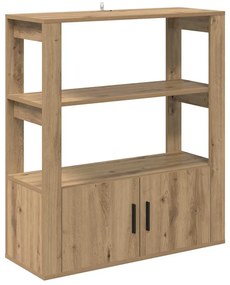 vidaXL Πλαϊνό γραφείο artisan δρυς 30 x 80 x 90 εκ Επεξεργασμένο ξύλο