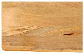 Επιφάνεια Τραπεζιού 50x20x2,5 εκ. Live Edge Μασίφ Ξύλο Μάνγκο