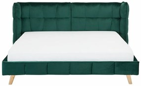 Κρεβάτι Berwyn 786, Διπλό, Πράσινο, 180x200, Ταπισερί, Τάβλες για Κρεβάτι, 254x220x100cm, 45 kg, Ξύλο: Λεύκα, Σημύδα | Epipla1.gr