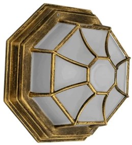 Πλαφονιέρα Φωτιστικό Οροφής Αλουμίνιο Ruby H12 Φ27 Globostar-914-Μπρονζέ 00914