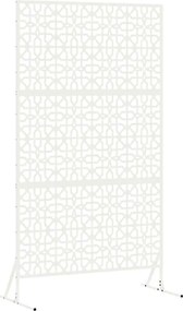 vidaXL Οθόνη Ιδιωτικότητας 100 x 50 x 180 εκ. Ατσάλι Λευκό