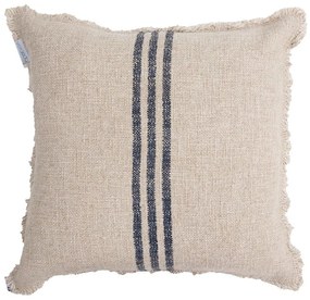 Μαξιλαροθήκη Διακοσμητική 0860004 45x45cm Beige-Blue Soulworks 45X45 Λινό