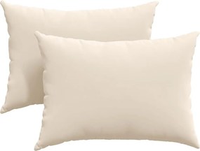 vidaXL Μαξιλάρι Καναπέ 2 pcs Μπεζ 70 x 50 cm ύφασμα