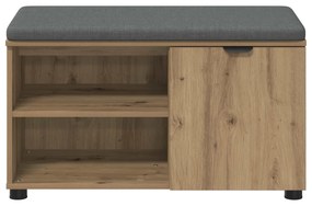 vidaXL Παγκάκι Χαλωρίου με μαξιλάρι Τεχνίτικη Δρυς 80 x 38 x 46 εκ