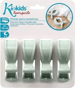Κλιπ Καροτσιού Kiokids 4τμχ Μέντα