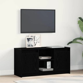 vidaXL Βάση Τηλεόρασης με LED Φώτα σε Μαύρο Δρυ, διαστάσεις 100x34x50 εκ, φτιαγμένη από επεξεργασμένο ξύλο