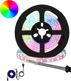 vidaXL Λωρίδα LED 12 pcs Μαύρο και Διαφανές 900 χιλιοστά