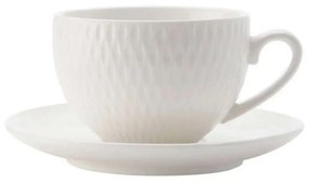 Φλιτζάνι Καφέ Με Πιατάκι Diamonds DV0029 90ml White Maxwell & Williams Porcelain