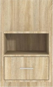 vidaXL Κομοδίνα Επιτοίχια 2 τεμ. Sonoma Δρυς