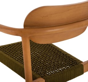 ΠΟΛΥΘΡΟΝΑ OSLO HM9636.05 ΞΥΛΟ TEAK ΦΥΣΙΚΟ &amp; ΣΧΟΙΝΙ--B’ΔΙΑΛΟΓΗΣ 55x54x80Yεκ.