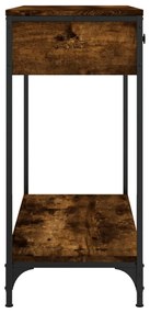 vidaXL Τραπέζι Κονσόλα Καπνιστή Δρυς 75x34,5x75 εκ. Επεξεργ. Ξύλο