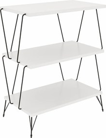 Βοηθητικό Τραπεζάκι Λευκό FLEFUN 46x30x76