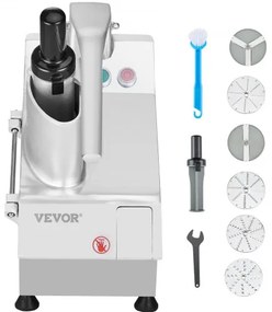 VEVOR Food Processor &amp; Vegetable Chopper w/ 6 Blades Food-Grade Stainless Steel