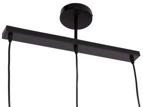 Φωτιστικό Οροφής BELL C7533.11 Τρίφωτο Μέταλλο Μαύρο - Χάλκινη Ντουϊ Φ21,5x128Υ εκ. 21.5x21.5x128 εκ.