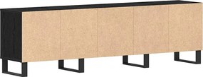 vidaXL Ντουλάπι TV 150 x 30 x 44,5 εκ. Μαύρη Οξυά Επεξεργασμένο Ξύλο