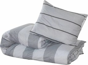 vidaXL Σετ Παπλωματοθήκης Γκρι 140x200 εκ. Βαμβακερό