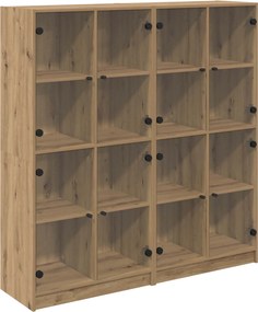 vidaXL Highboard 2 pcs Artisan Oak 68 x 37 x 142 εκ Επεξεργασμένο ξύλο