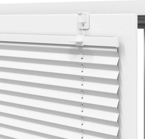 VidaXL Πλισέ περσίδα Λευκό 50x200 cm Πλάτος υφάσματος 49,4 cm