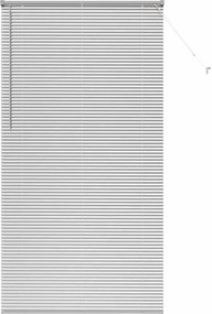 vidaXL Βενετσιάνικες Ρόδες Ασημί 220 x 115 εκ Αλουμίνιο