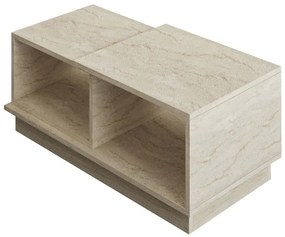 Τραπέζι Σαλονιού Consept 382NRC1215 90x45x36cm Travertine Beige
