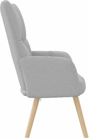 vidaXL Καρέκλα χαλάρωσης Cloud Grey Fabric