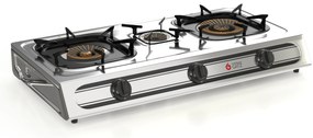 Thermogatz KS-3 Επιτραπέζια Εστία Υγραερίου Τριπλή Inox