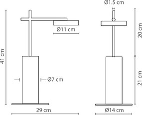 Επιτραπέζιο Φωτιστικό Rafaela Table 6,5W 2700K Λευκό Ματ