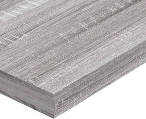 vidaXL Ράφια Τοίχου 4 τεμ. Γκρι Sonoma 100x10x1,5 εκ. Επεξεργ. Ξύλο