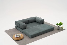 Γωνιακός Καναπές Πράσινο REMELA 95x290x75