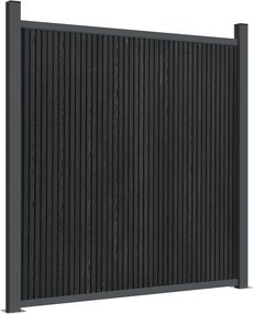 vidaXL Πάνελ Περίφραξης Γκρι 1218 x 186 εκ. από WPC