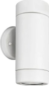 Απλίκα πλαστική διπλής κατεύθυνσης λευκή UP-DOWN PP WALL LIGHT GU10 LED Φ60mm IP44