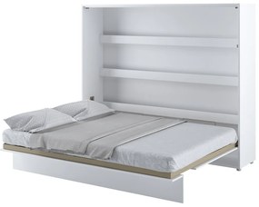 Κρεβάτι - ντουλάπα Concept Pro Lenart AH115, Διπλό, Άσπρο, 160x200, Πλαστικοποιημένη μοριοσανίδα, Ινοσανίδες μέσης πυκνότητας, Τάβλες για Κρεβάτι,