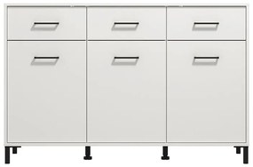 Κομότα - Μπουφές Vienne 3K3F Λευκό 138x40x90 εκ. 138x40x90 εκ.