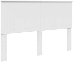 vidaXL Κεφαλάρι με κεφαλάρι Λευκό 150 cm Επεξεργασμένο ξύλο