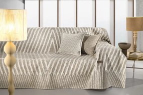 Ριχτάρι Διθέσιος Polycotton Chenille Norton Natural 180x250εκ. Guy Laroche