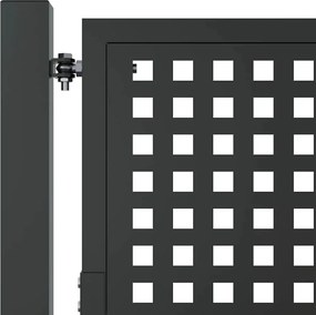 vidaXL Πόρτα Κήπου Ανθρακί 100x200 εκ. Ατσάλι