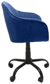 Καρέκλα γραφείου Mandeville 198, Μπλε, 79x57x46cm, 11 kg, Με ρόδες, Με μπράτσα, Μηχανισμός καρέκλας: Κλίση | Epipla1.gr
